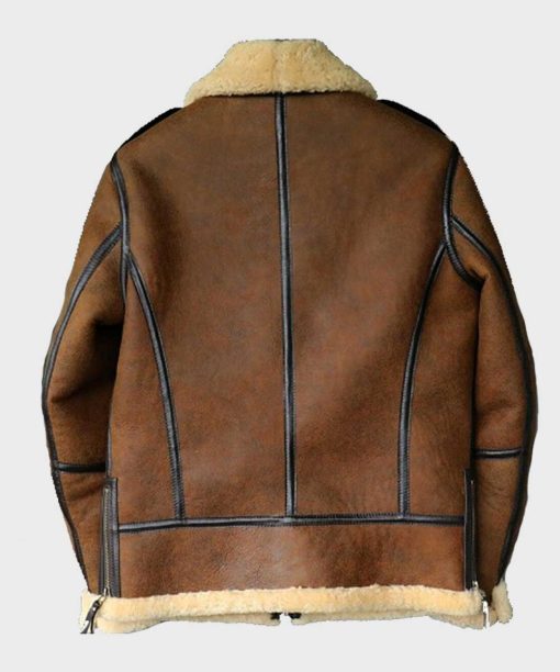 Brown Shearling B3 Aviator Leather Jacket