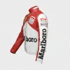 Marlboro Red and White Racing Leather Jacket