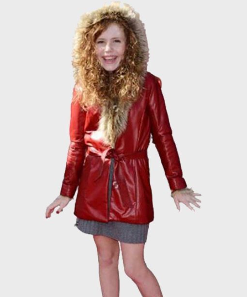 The Christmas Chronicles 2 Kate Red Shearling Coat