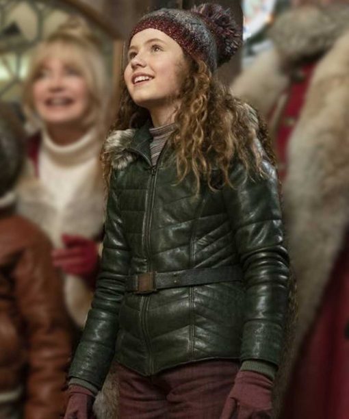 The Christmas Chronicles 2 Green Leather Jacket