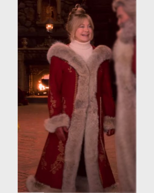 Mrs. Claus The Christmas Chronicles Shearling Long Coat