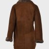 Dark Brown Sheepskin Shearling Leather Coat
