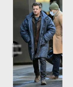 Hawkeye Clint Barton Blue Oversized Puffer Coat