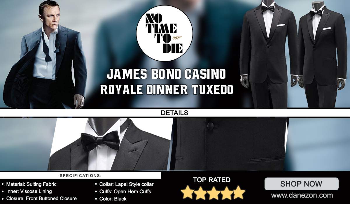 James Bond Casino Royale Dinner Tuxedo Suit