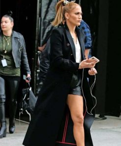 Jennifer Lopez Marry Me 2021 Black Trench Coat