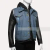 Denim Leather Jacket | Denim Hooded Jacket