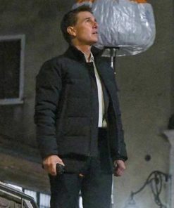 Mission: Impossible 7 (2021) Tom Cruise Black Puffer Jacket