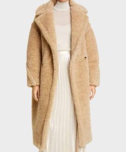 Out Of Her Mind Fiona Button Teddy Coat