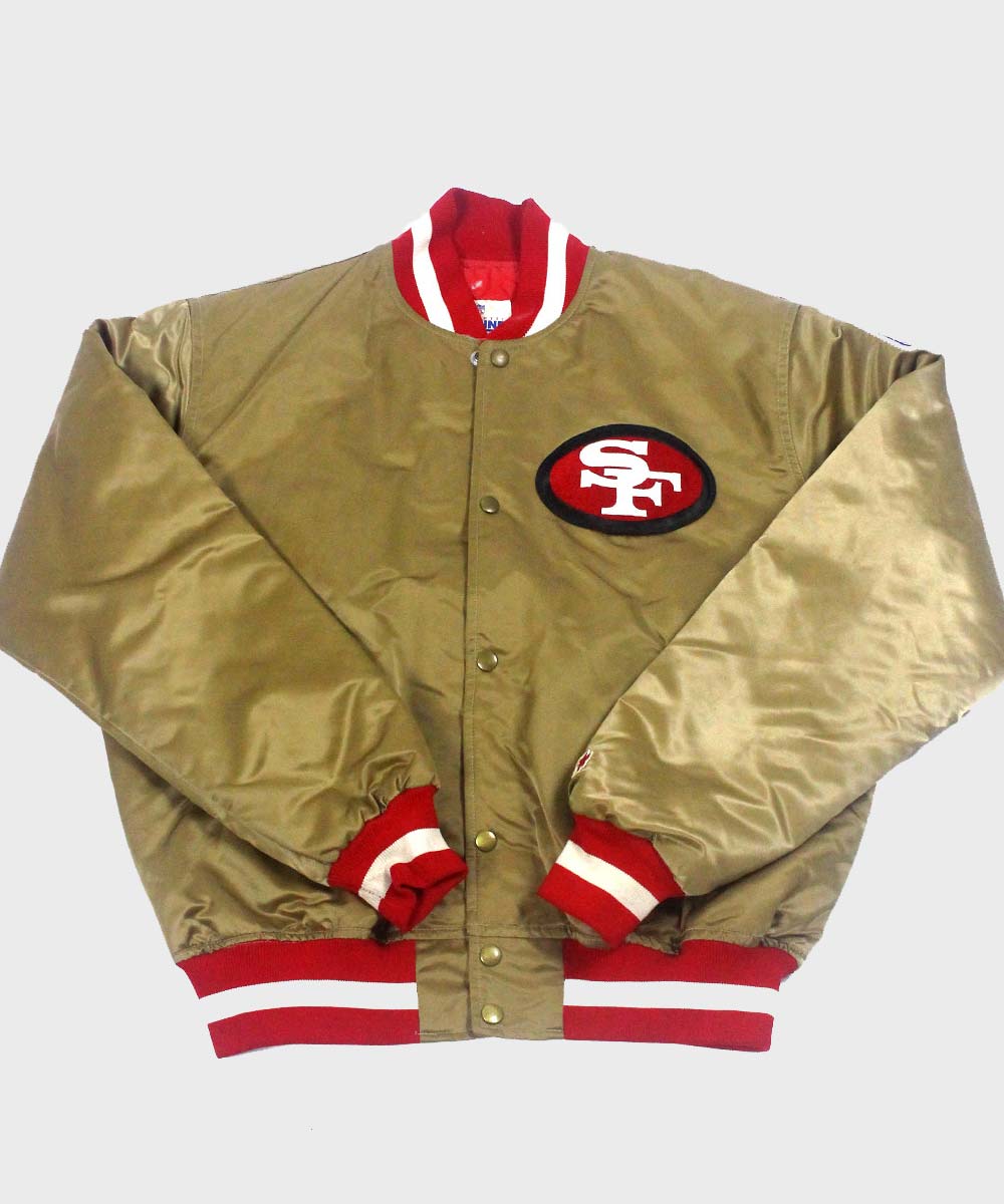49ers vintage letterman jacket