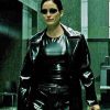 The Matrix 4 Carrie-Anne Moss Black Coat