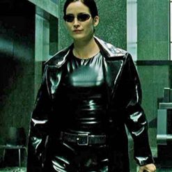 The Matrix 4 Carrie-Anne Moss Black Coat