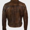 Distressed Brown Vintage Mens Leather Motorcycle Jacket