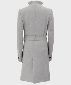 Grey Wool Women's Robe Coat