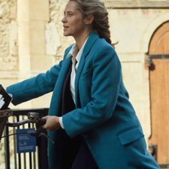 Diana Bishop A Discovery of Witches Blue Trench Coat
