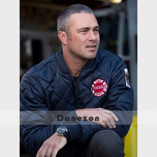 Chicago P.D. Kelly Severide Blue Quilted Jacket