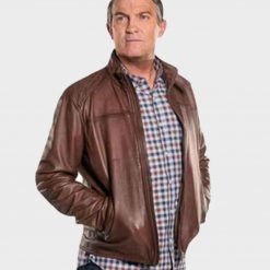 Doctor Who Bradley Walsh Brown Leather Jacket