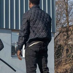 The Man from Toronto Kevin Hart Blue Quilted Jacket