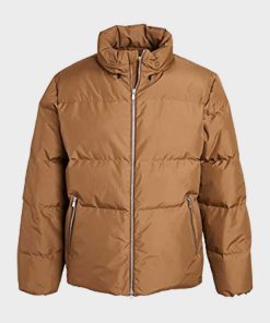 Lightweight Brown Winter Puffer Jacket