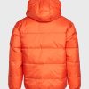 Mens Orange Winter Puffer Jacket