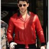 Nick Jonas Bomber Leather Jacket