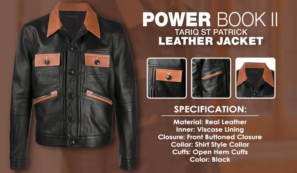 Power Book Tariq Leather Jacket
