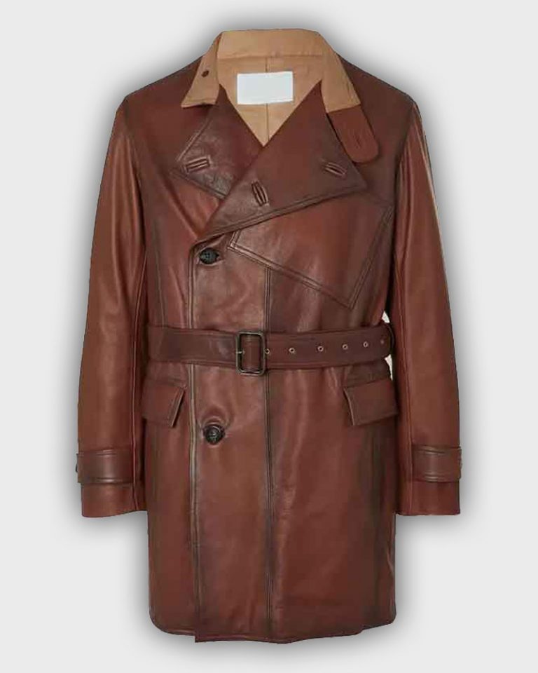 The King's Man Brown Duke of Oxford Leather Coat - Danezon