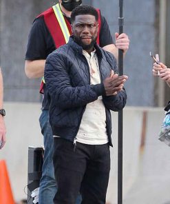 Kevin Hart The Man from Toronto Teddy Nilson Black Quilted Bomber Jacket