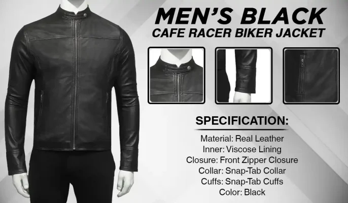 cafe racer black jacket