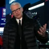 Anderson Cooper Black Down Jacket
