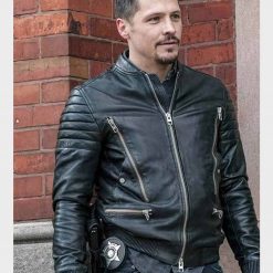 Chicago P.D. Nick Wechsler Biker Leather Jacket