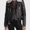 Love Life Zoe Chao Black Leather Jacket