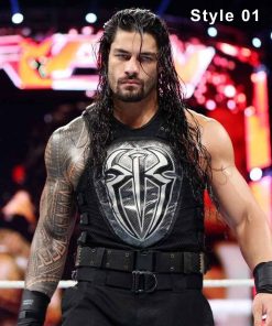 WWE Roman Reigns White and Black Vest