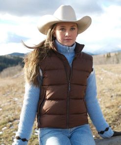Heartland Amber Marshall Brown Puffer Vest