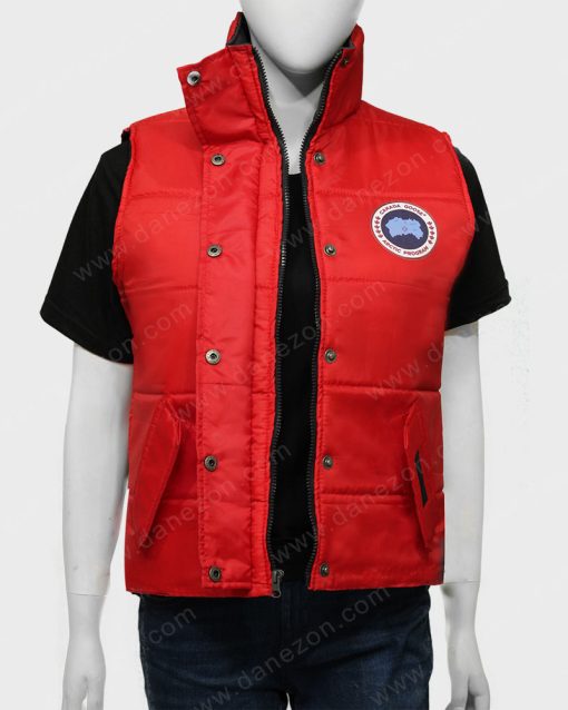 Amy Fleming Red Vest Womens