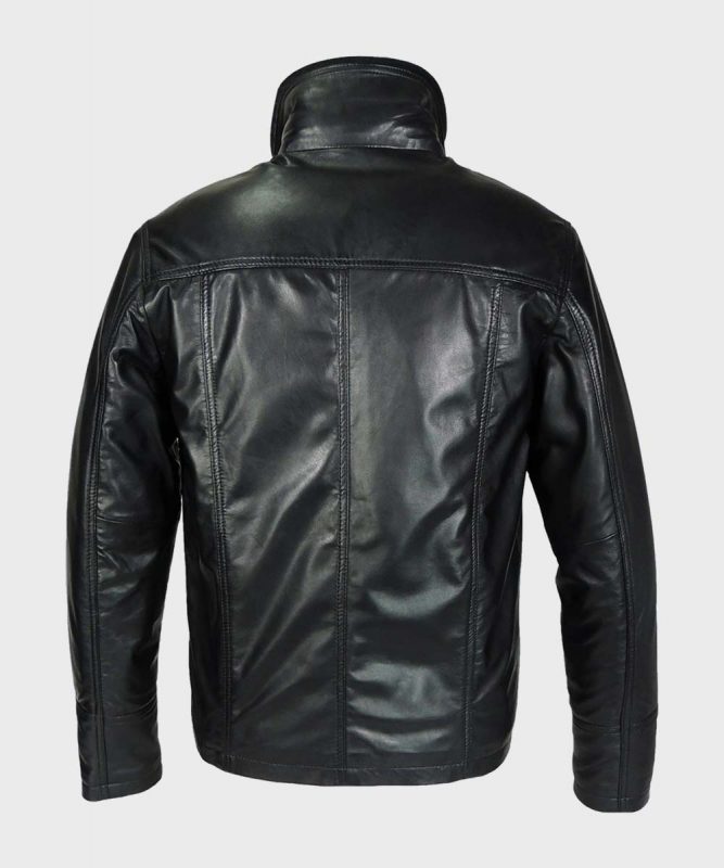 Mens Classic Black Leather Jacket | Mens Leather Jacket