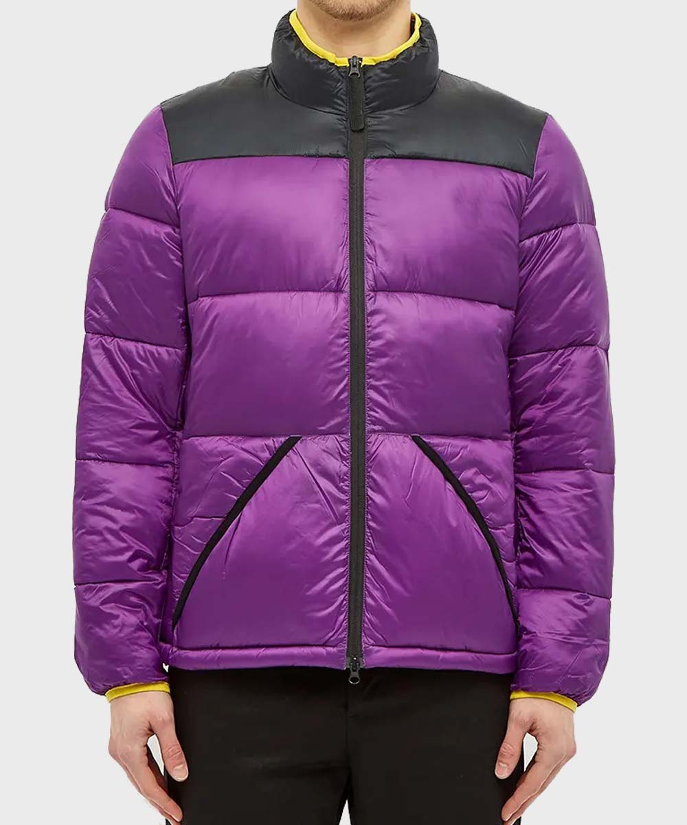 Mens Purple Puffer Jacket | Mens Purple Lightweight Jacket
