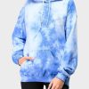 Womens Oversized Pullover Blue Hoodie