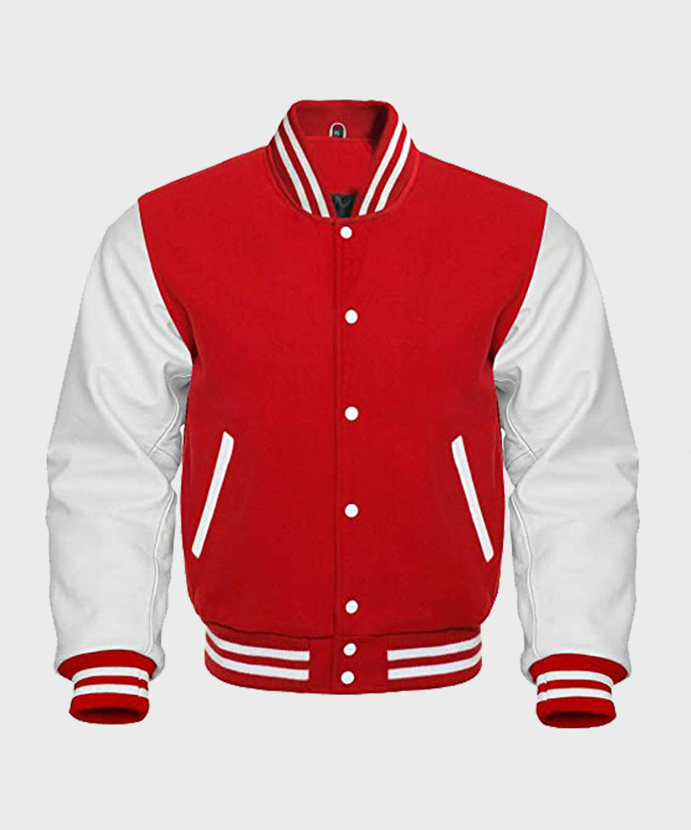 Red and White Baseball Jacket