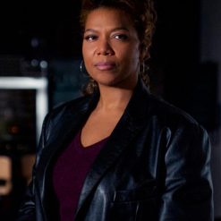The Equalizer (2021) Queen Latifah Black Leather Coat