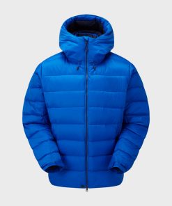 Blue Winter Puffer Hooded Jacket