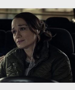 The Equalizer (2021) Lianne Marie Dobbs Green Quilted Jacket