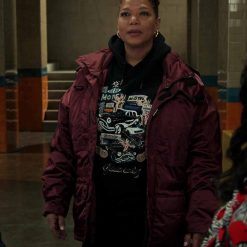 Robyn McCall The Equalizer Burgundy Jacket