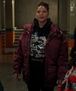 Robyn McCall The Equalizer Burgundy Jacket