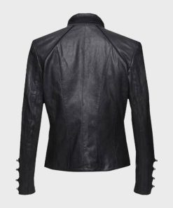 Womens Military Leather Jacket