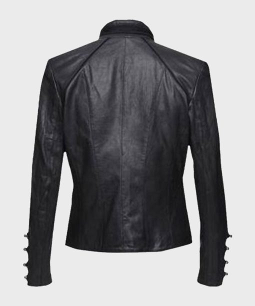 Womens Military Leather Jacket