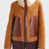 Brown Detailed Jacket for Womens