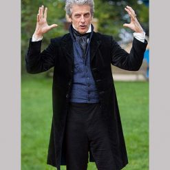Peter Capaldi Doctor Who Black Velvet Coat
