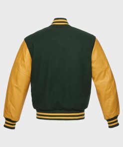 Casual Bomber Green and Yellow Jacket