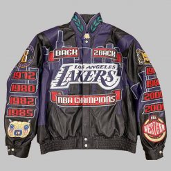 Los Angeles Lakers 2001 Leather Jacket