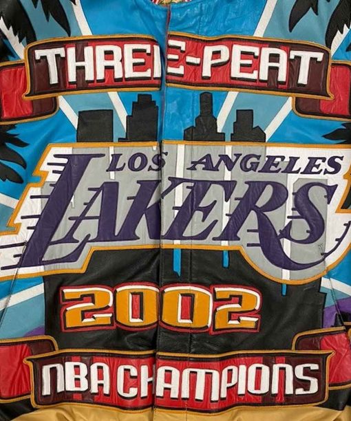 Los Angeles Lakers 2002 Leather Jacket